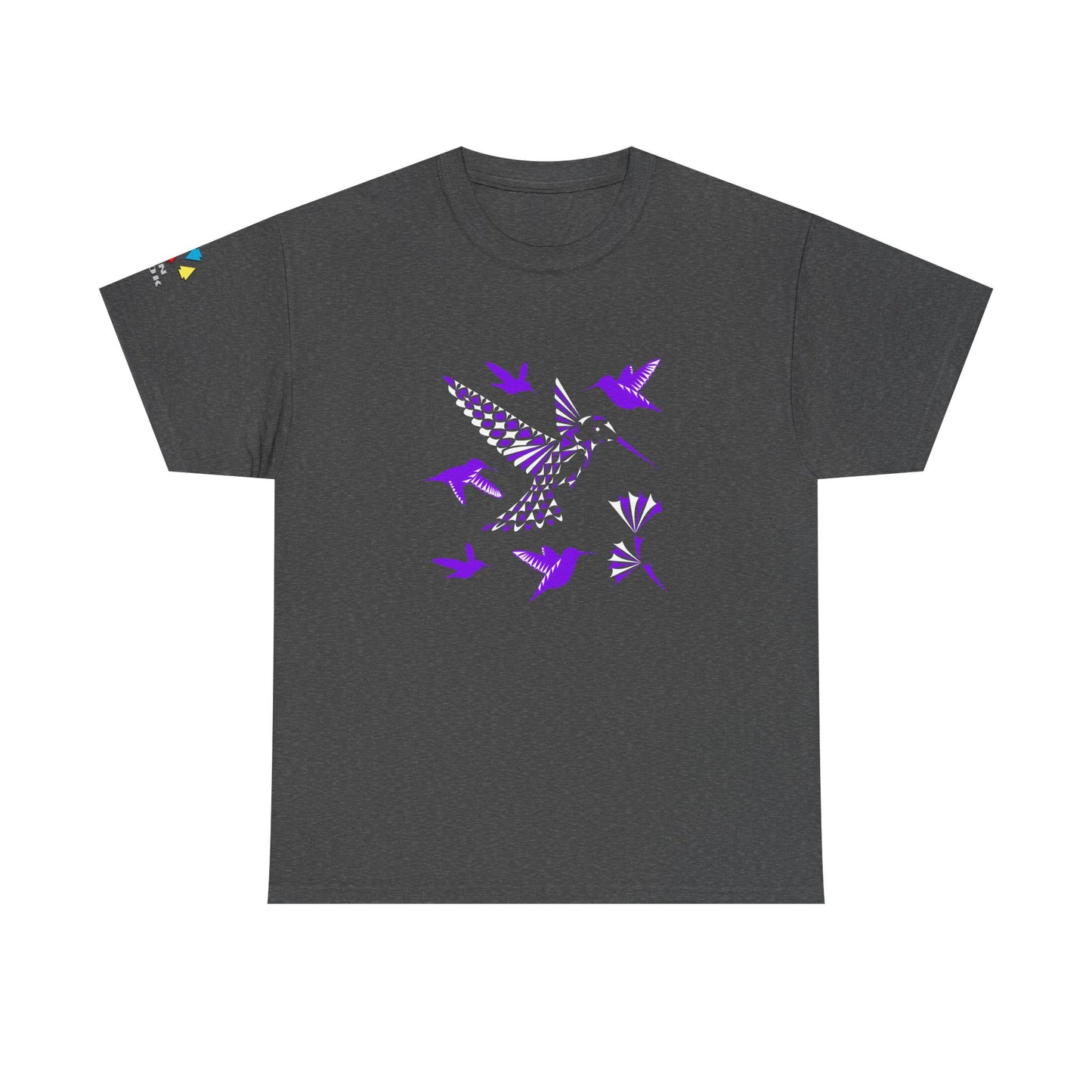 Hummingbird Blessing in Purple Gildan Unisex Tee
