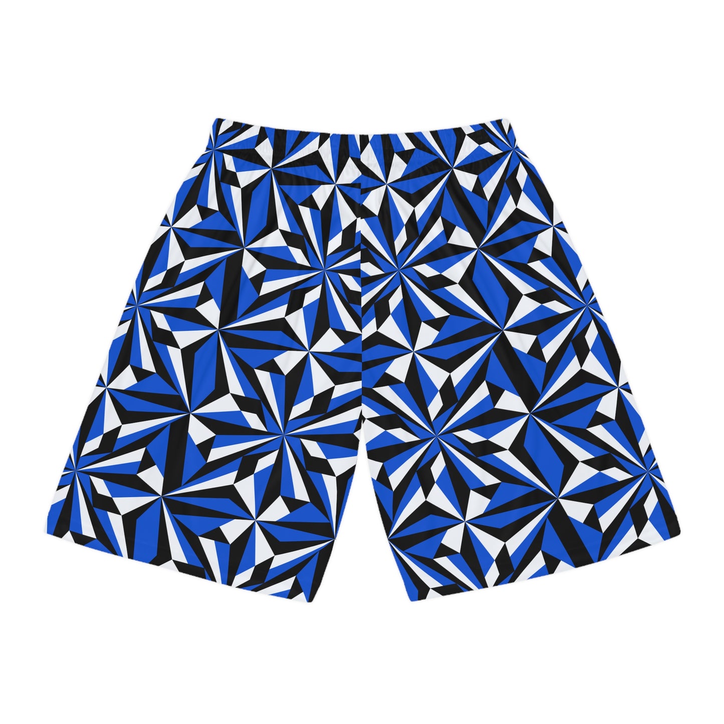 Desert Flowers in Blue Basketball Shorts