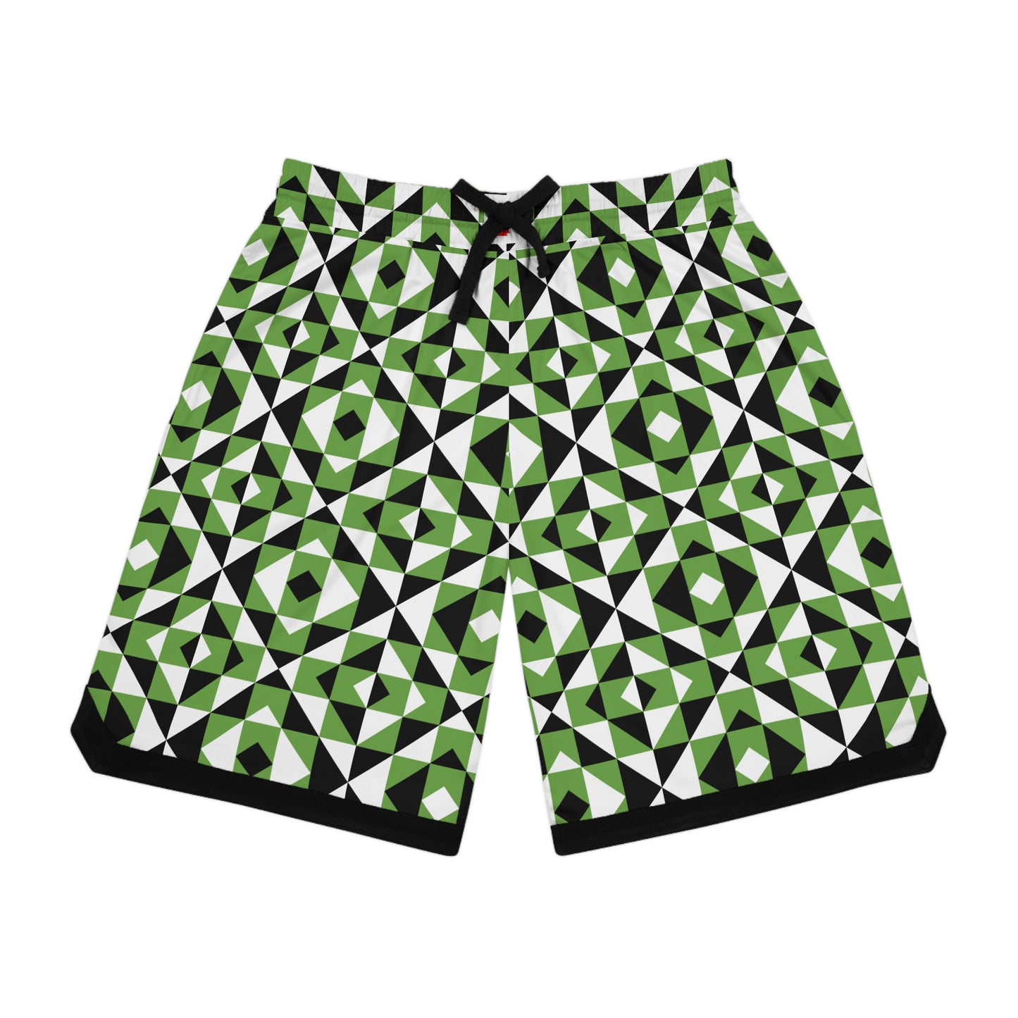 Light Green Sacred Mountains Basketball Rib Shorts