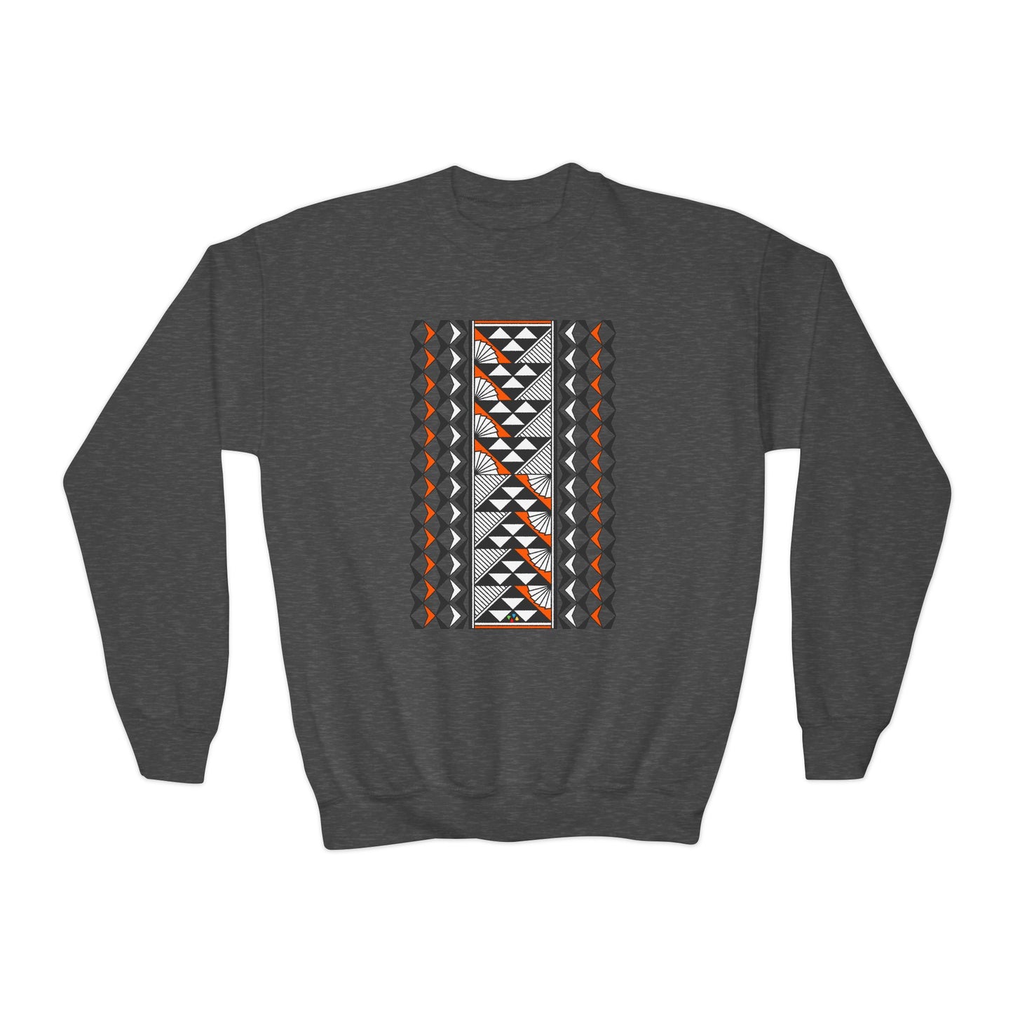 Rain and Sun in Orange Youth Crewneck Sweatshirt
