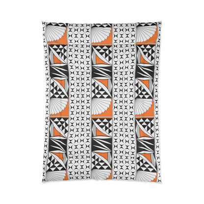 Southwest Sunrise in Orange Comforter