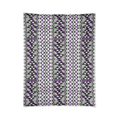 Southwest Rain and Sun in Purple Comforter