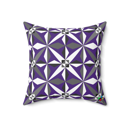 Morning Star in Purple Square Pillow