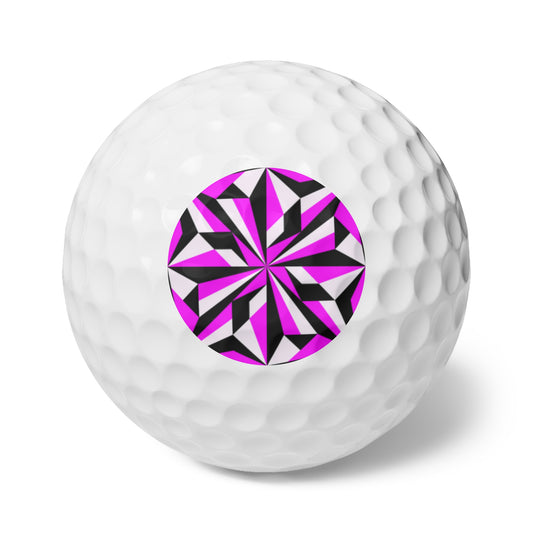 Desert Flower in Pink Golf Balls, 6pcs