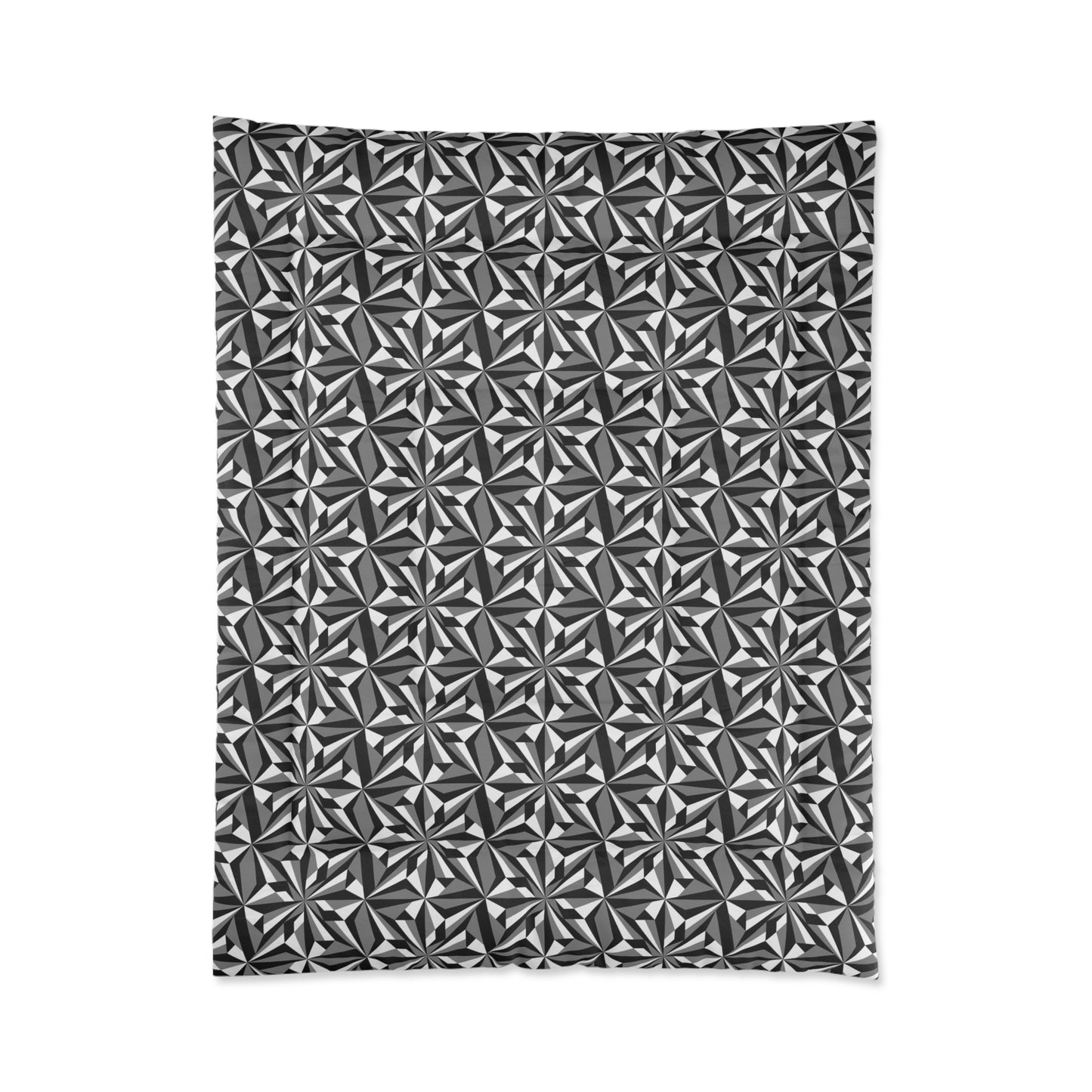 Southwest Desert Flower in Gray Comforter