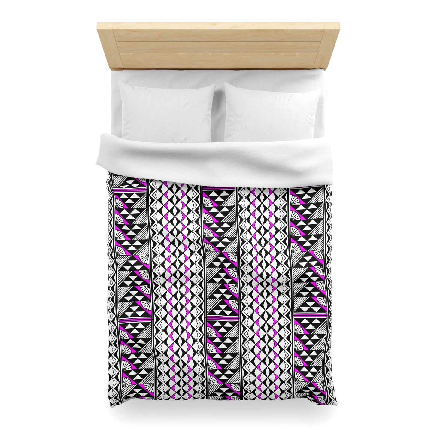 Sun and Rain in Pink Microfiber Duvet Cover