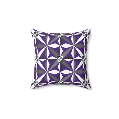 Morning Star in Purple Square Pillow