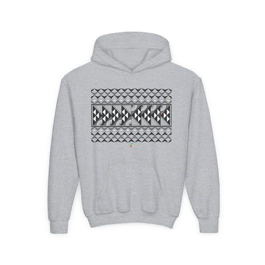 Gray Rain and Sun Youth Heavy Blend Hooded Sweatshirt