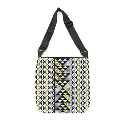 Yellow Native Sun and Rain Adjustable Tote Bag