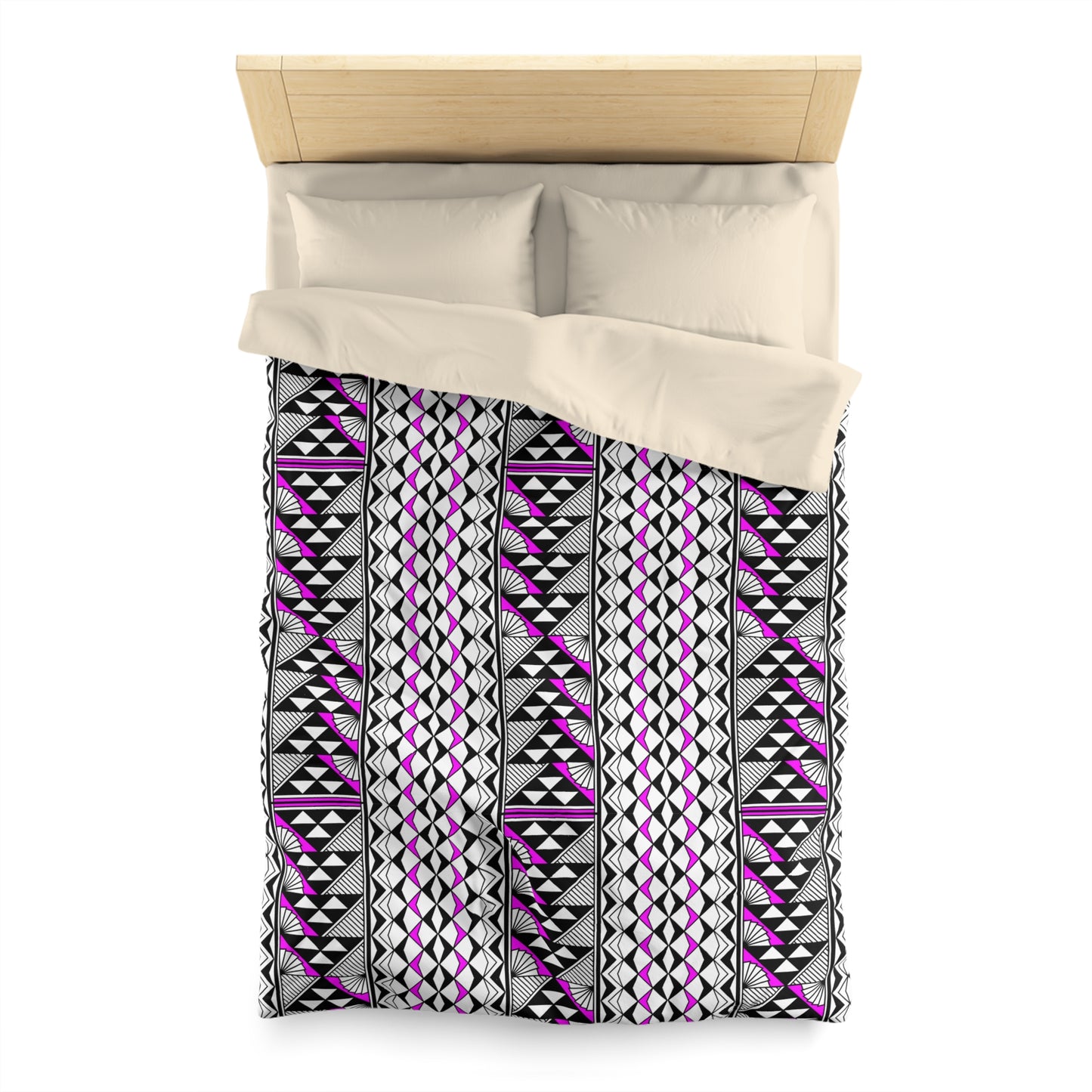 Sun and Rain in Pink Microfiber Duvet Cover