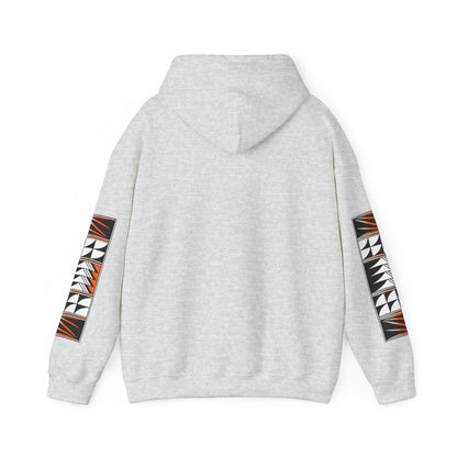 Blessed Feathers in Orange Unisex Hoodie