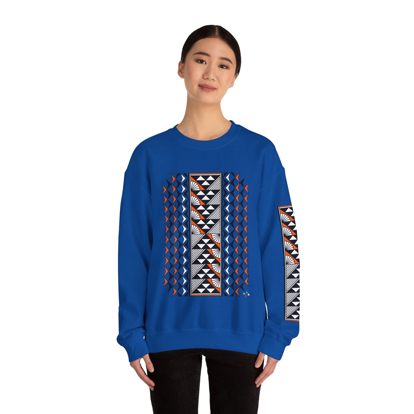 Sun and Rain in Orange Unisex Sweatshirt