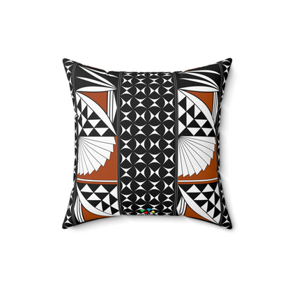 Southwest Sunset in Rust Square Pillow