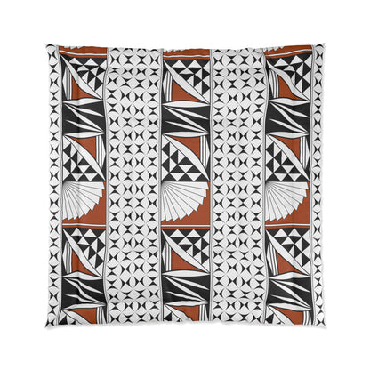 Southwest Sunrise in Rust Comforter