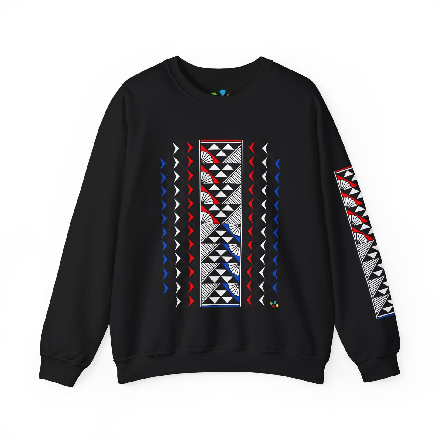 Sun and Rain in Red/White/Blue Unisex Sweatshirt