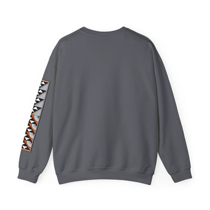 Sun and Rain in Orange Unisex Sweatshirt