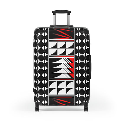Blessed Feathers in Red Suitcases