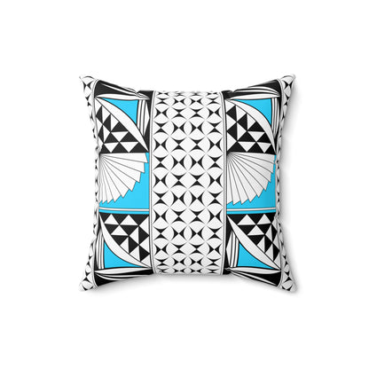 Southwest Sunrise in Turquoise Square Pillow