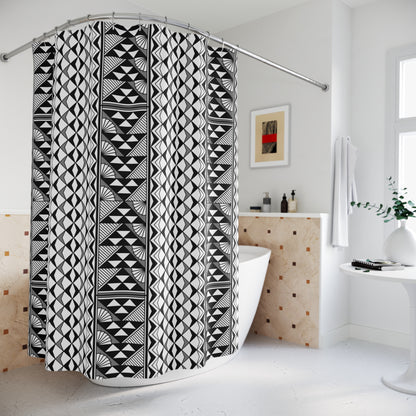 Southwest Rain and Sun in Gray Shower Curtains