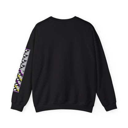 Sun and Rain in Purple/Yellow Unisex Sweatshirt