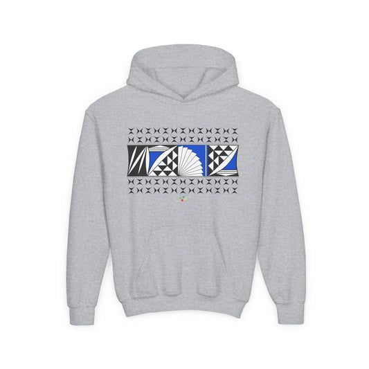 Blue Southwest Sunrise Youth Heavy Blend Hooded Sweatshirt