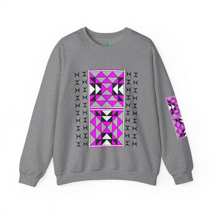 Sacred Mountains in Pink Unisex Sweatshirt