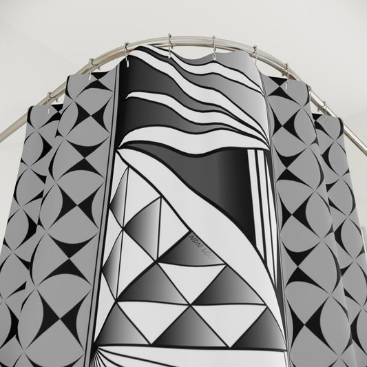 Chrome Native Sunrise Shower Curtains