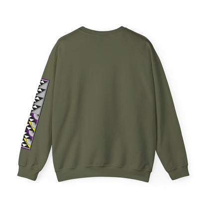 Sun and Rain in Purple/Yellow Unisex Sweatshirt