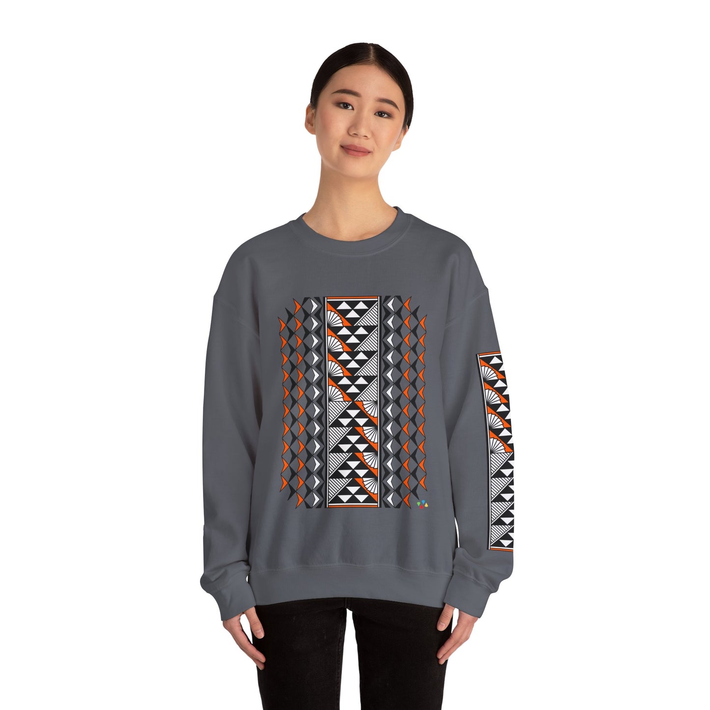 Sun and Rain in Orange Unisex Sweatshirt