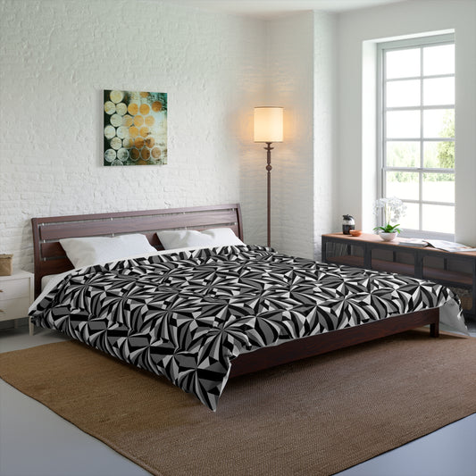 Southwest Desert Flower in Gray Comforter