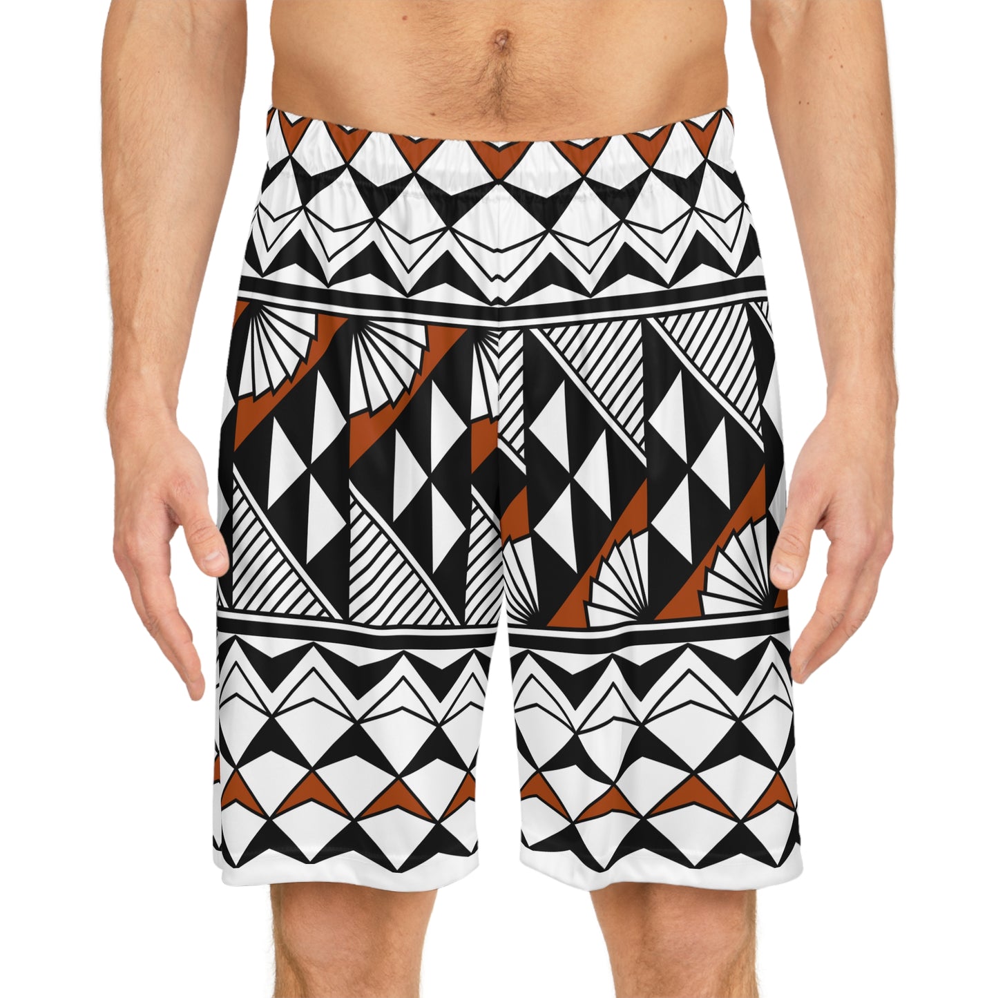 Sun and Rain in Rust Basketball Shorts