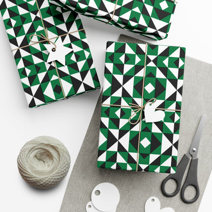 Green Sacred Mountains Gift Wrap Papers