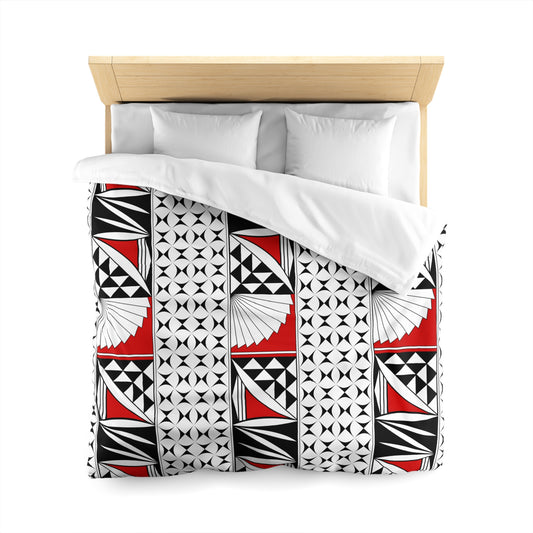 Southwest Sunrise in Red Microfiber Duvet Cover