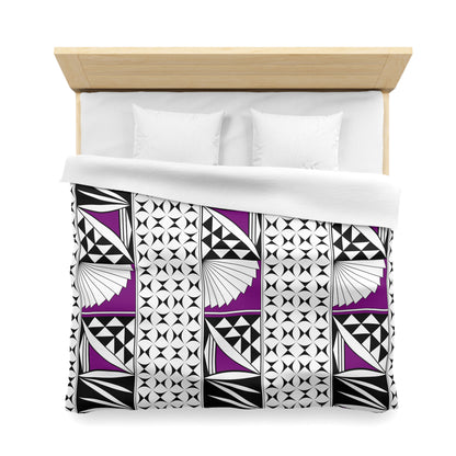 Southwest Sunrise in Purple Microfiber Duvet Cover