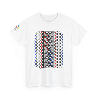 Sun and Rain in Red/White/Blue Gildan Unisex Tee
