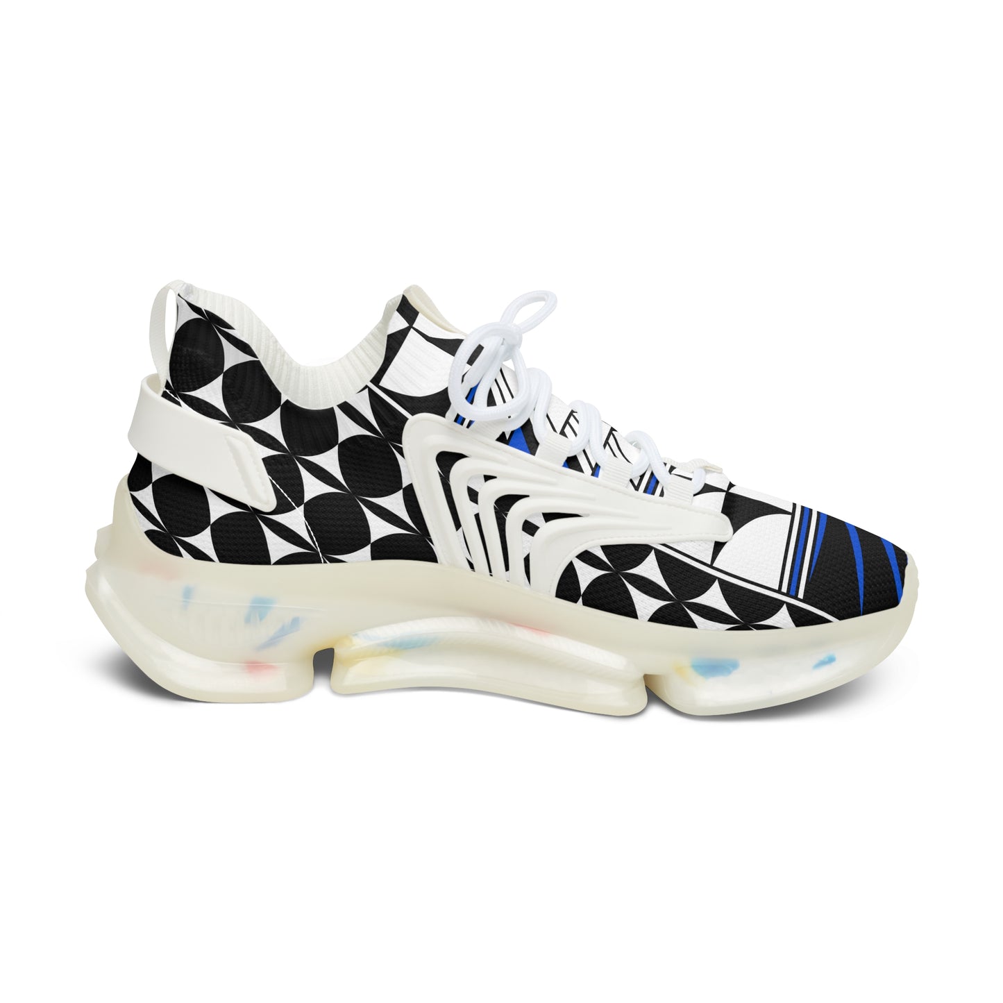 Feather Blessing in Blue Women's Mesh Sneakers