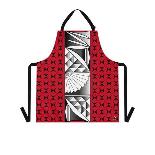 Chrome Sunrise in Dark Red Two Pocket Apron