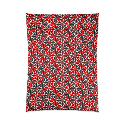 Southwest Desert Flower in Red Comforter