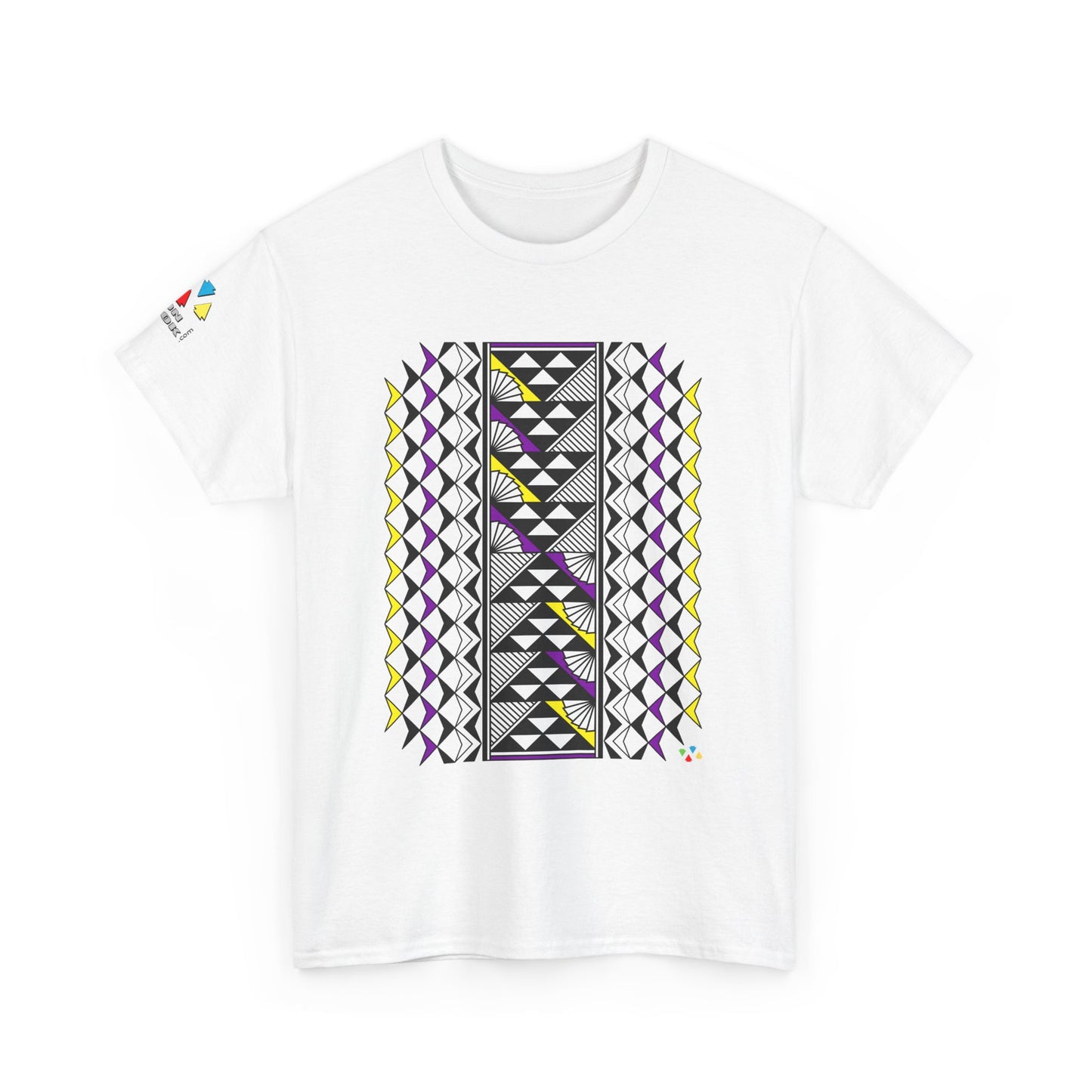 Sun and Rain in Purple/ Yellow Gildan Unisex Tee