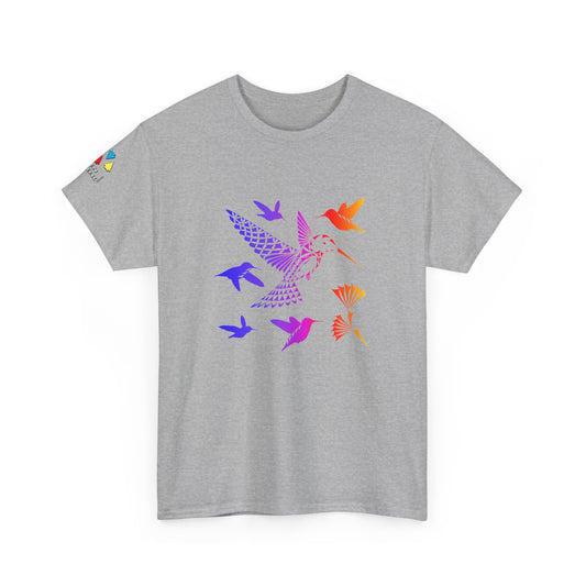 Rainbow Hummingbird Blessing Gildan Unisex Tee