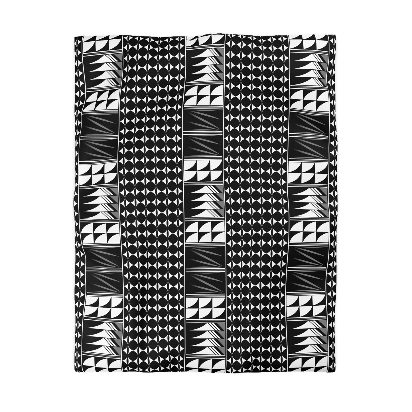Blessed Feathers in Gray Microfiber Duvet Cover