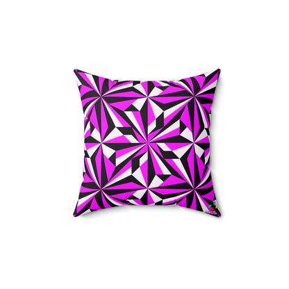 Desert Flowers in Pink Square Pillow
