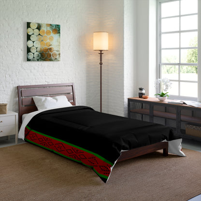 Southwest Belt of Life in Black Comforter