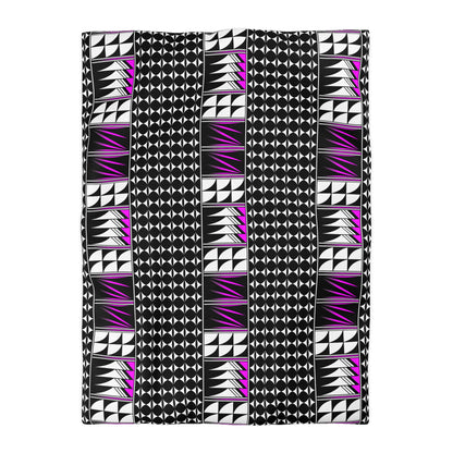 Blessed Feathers in Pink Microfiber Duvet Cover