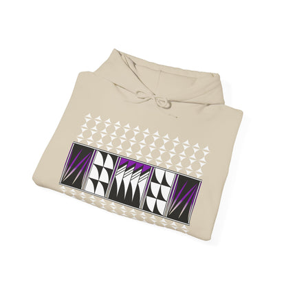 Blessed Feathers in Purple Unisex Hoodie