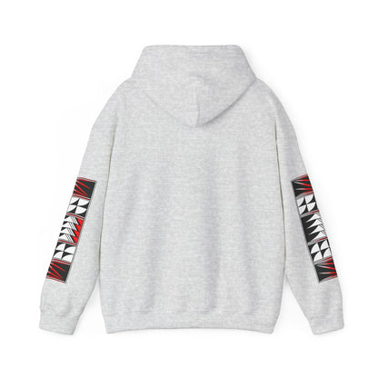 Blessed Feathers in Red Unisex Hoodie