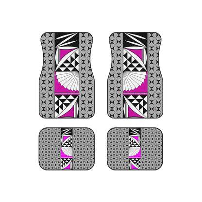 Southwest Sunrise in Pink Car Mats (Set of 4)