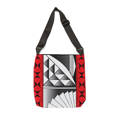 Red Chrome Southwest Sunrise Adjustable Tote Bag
