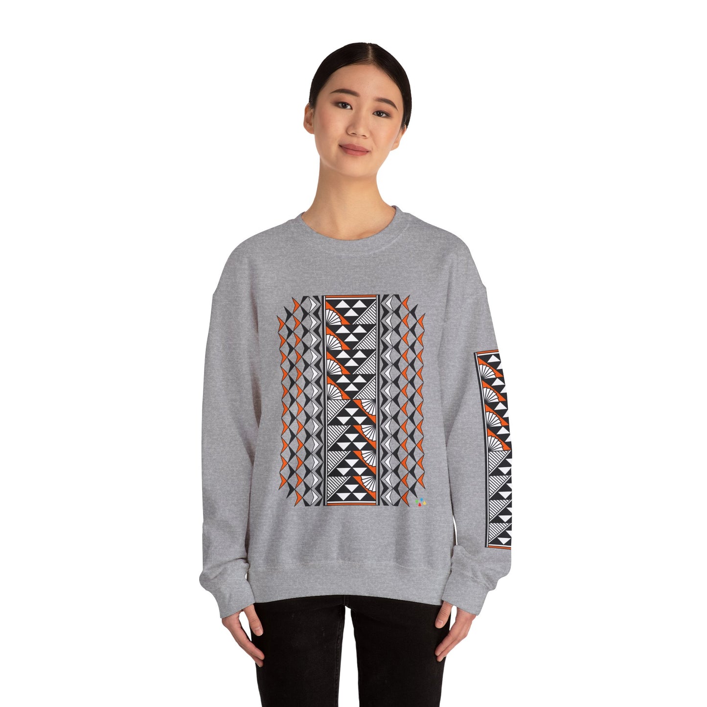 Sun and Rain in Orange Unisex Sweatshirt