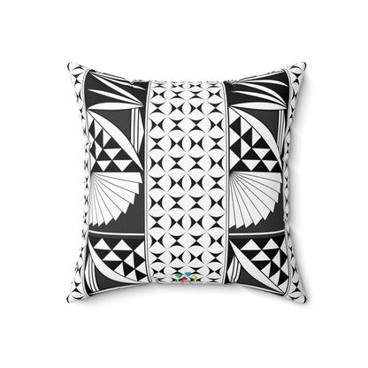Southwest Sunrise in Charcoal Square Pillow